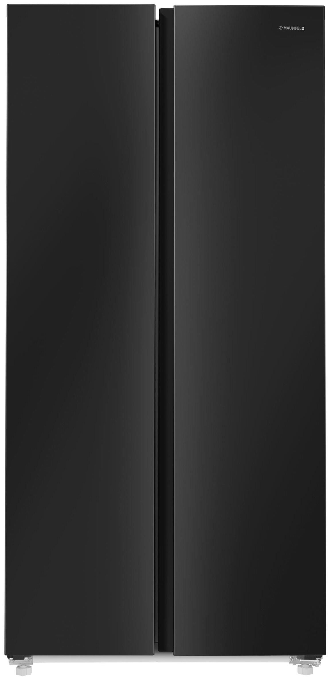 Холодильник MAUNFELD MFF177NFBE RU, черный
