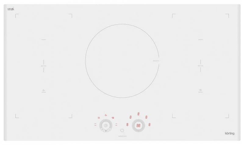 Индукционная варочная поверхность Korting HIB 95750 BW Smart RU, белая