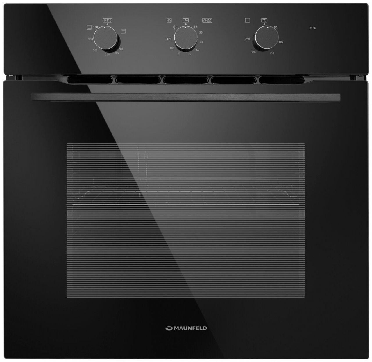 Шкаф духовой газовый с электрическим грилем MAUNFELD MOGS703B2 RU, черный