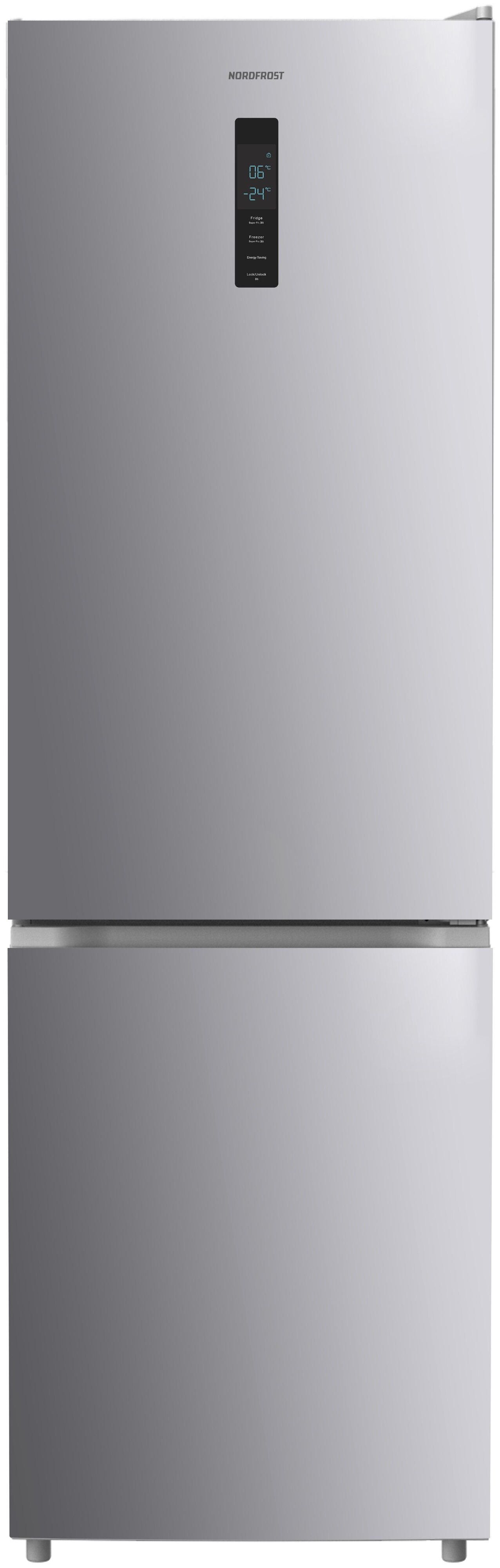 Холодильник NORDFROST RFC 390D NFS RU, серый